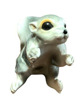 Vtg Lefton Ceramic Gray Squirrel Salt Or Pepper Shaker Figurine Japan 2.5"H
